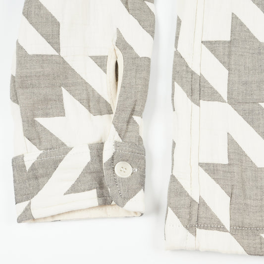 - Whiting Houndstooth Overshirt - Ecru