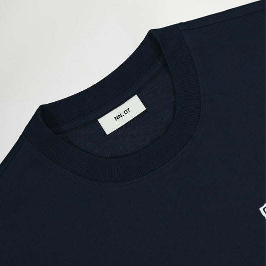- Adam Print T-Shirt - Navy
