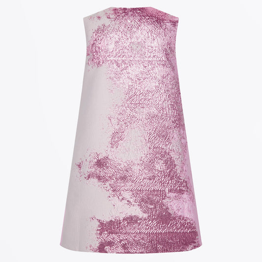 - Tamar Woven Jaquard Dress - Rose Bloom