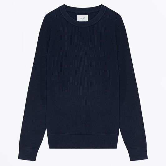 Kevin Rib Sweater - Navy