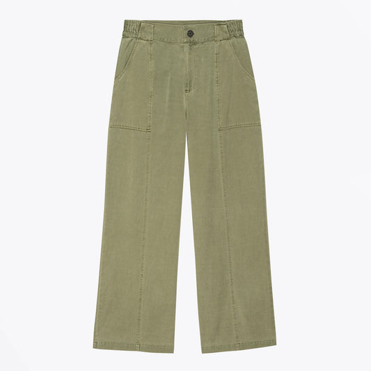 Greer Twill Trousers - Canteen Green