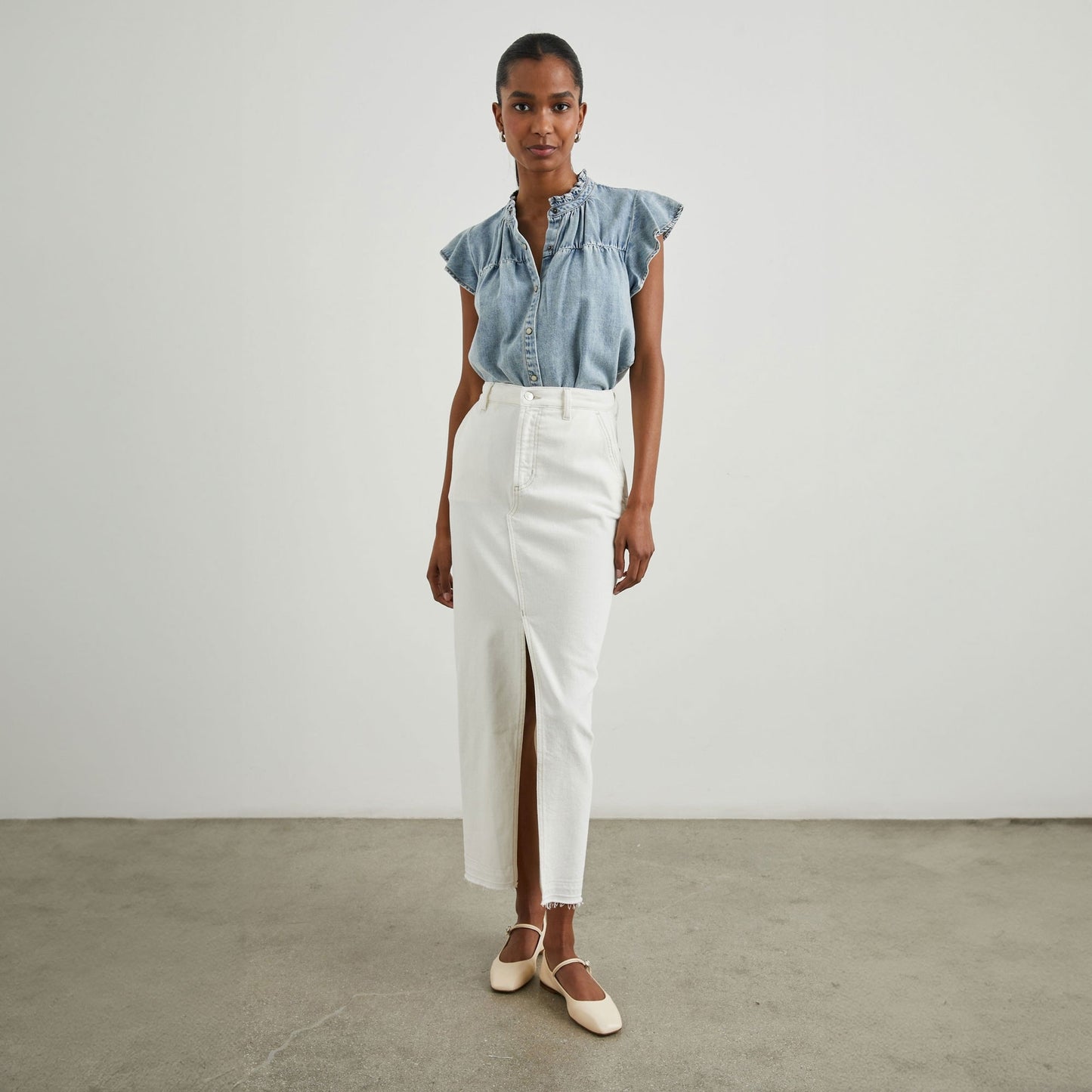 - Ruthie Shirt - Faded Indigo