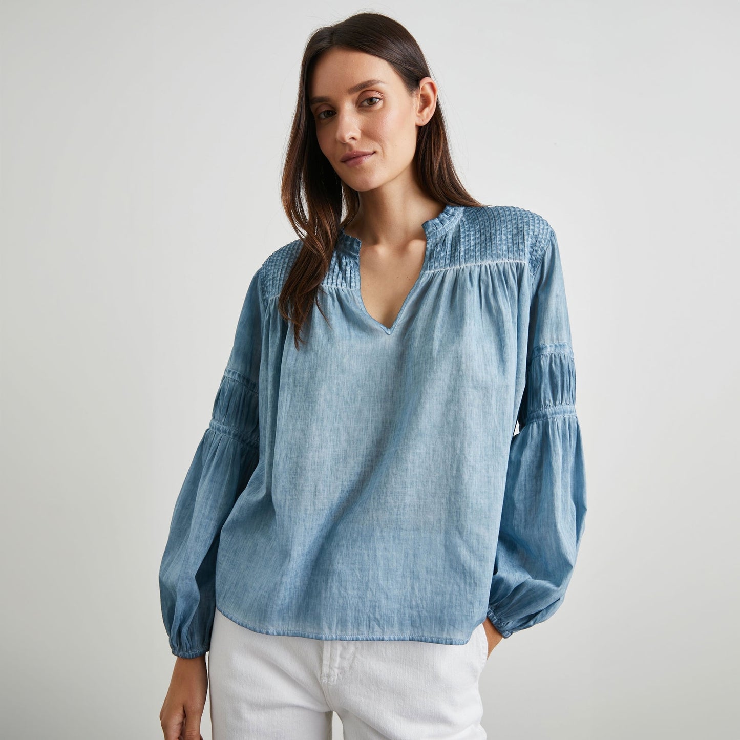 Marli Top - Faded Blue