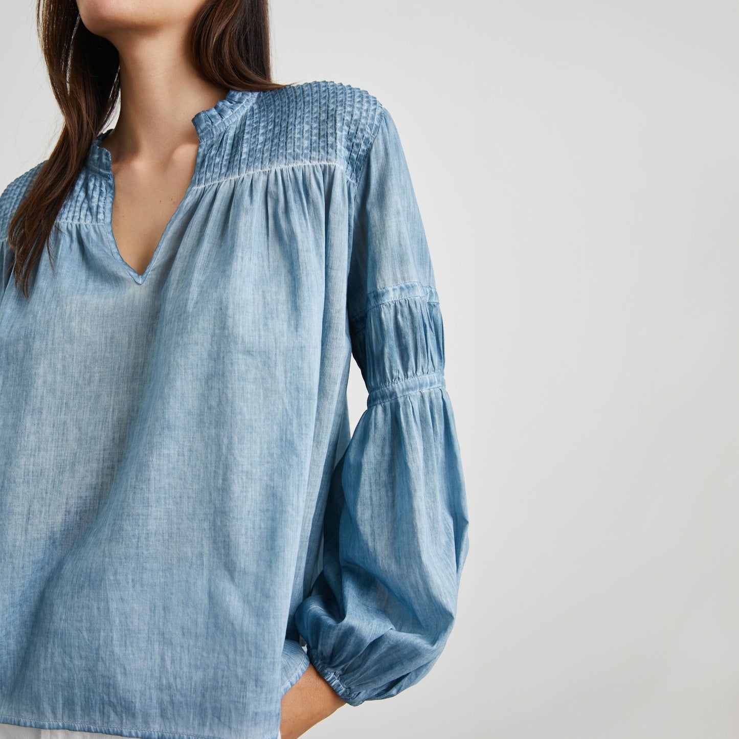 Marli Top - Faded Blue