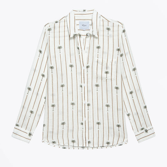 - Charli Shirt - Stripe Palms