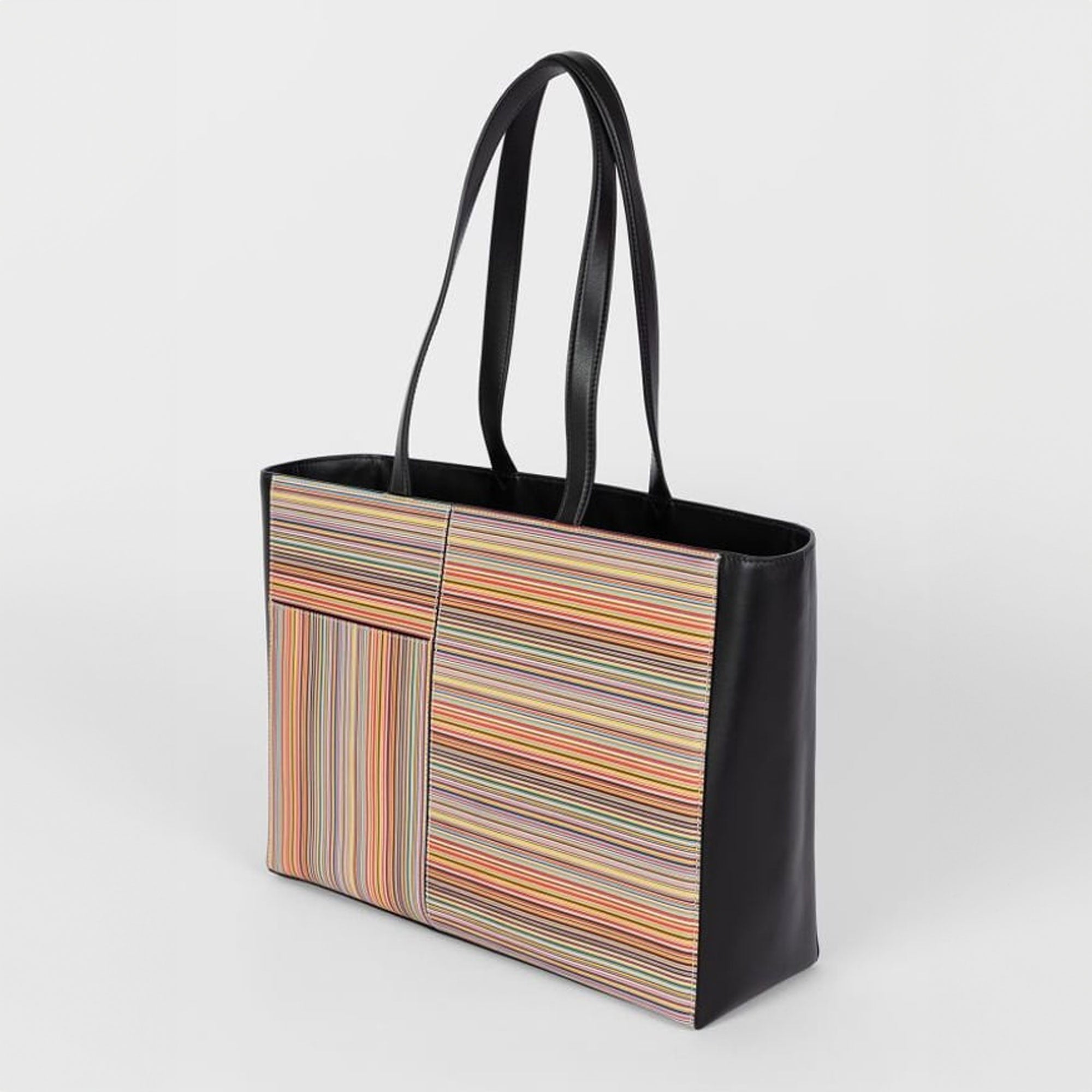 Paul Smith - - Signature Stripe Leather Tote Bag – MR & MRS STITCH.COM