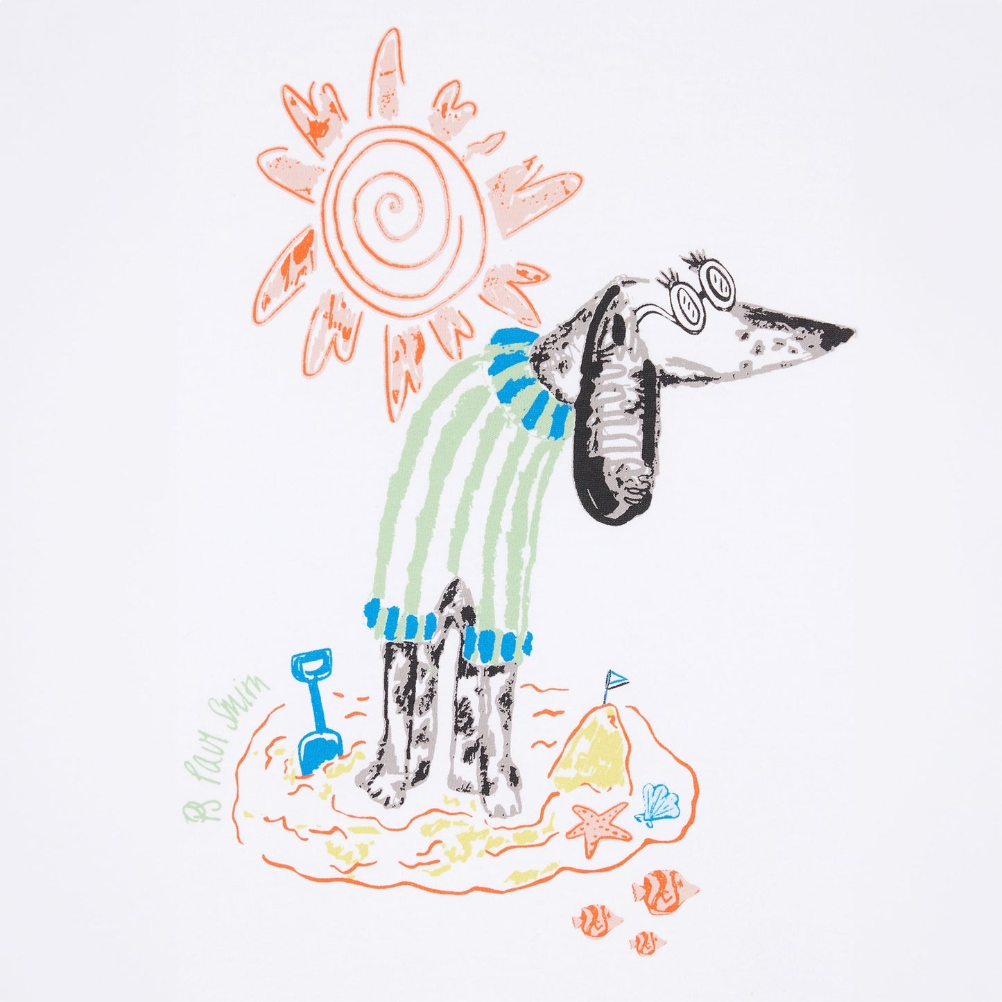 - Beach Dog T-Shirt - White