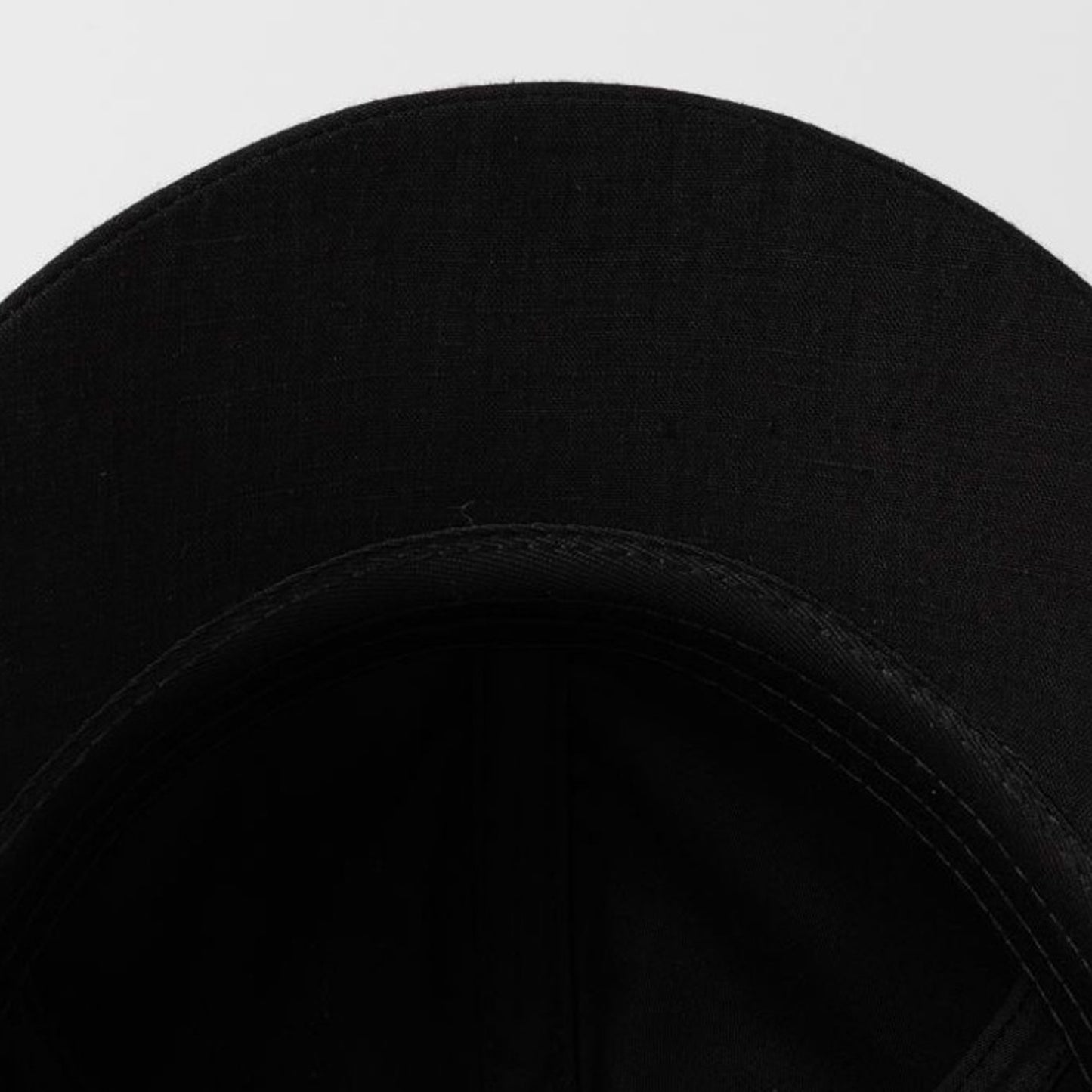 Linen Bow Cap - Black