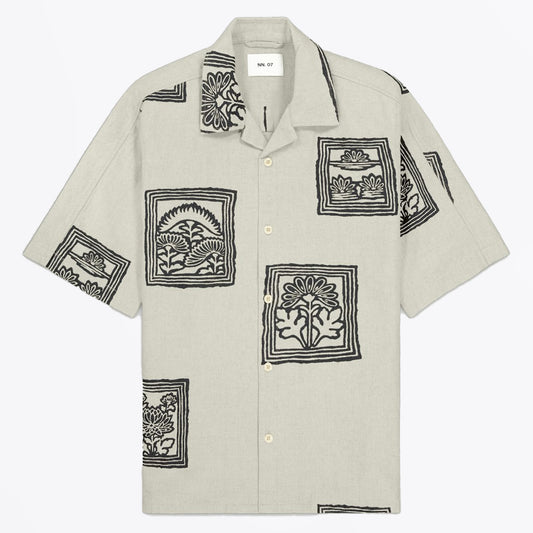 - Ole Print Shirt - Oatmeal