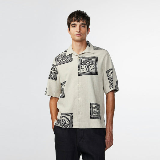 - Ole Print Shirt - Oatmeal