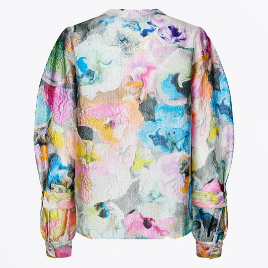 Nandya Crinkled Textured Top - Liquified Orchid