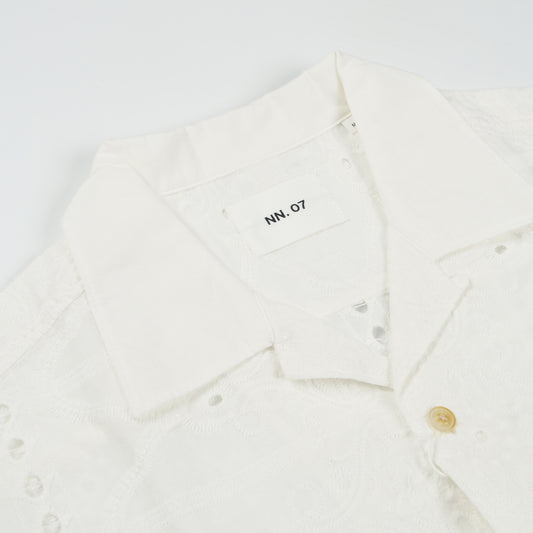 - Julio Embroidery Shirt - White