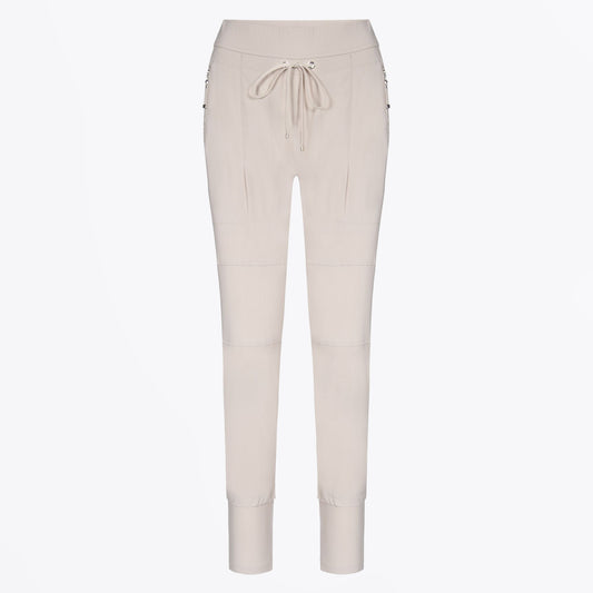 - Candy Hightech Jersey Trousers - Chalk