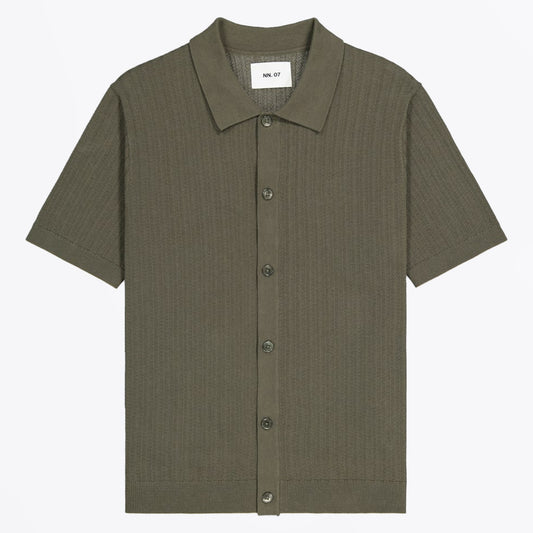 Nalo Button-Up Polo - Capers