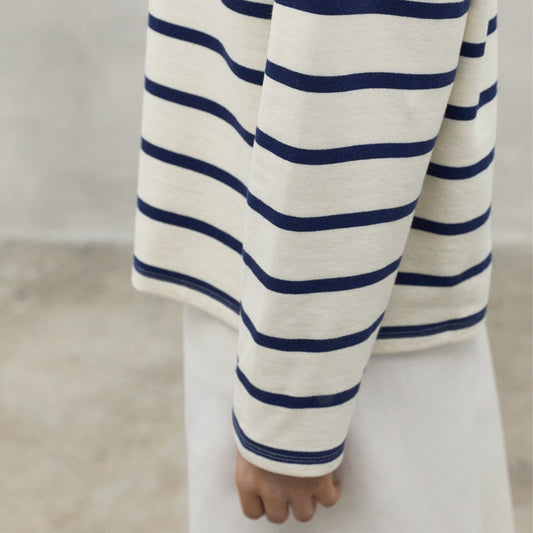 - Wilma Sweatshirt - Blue Stripe