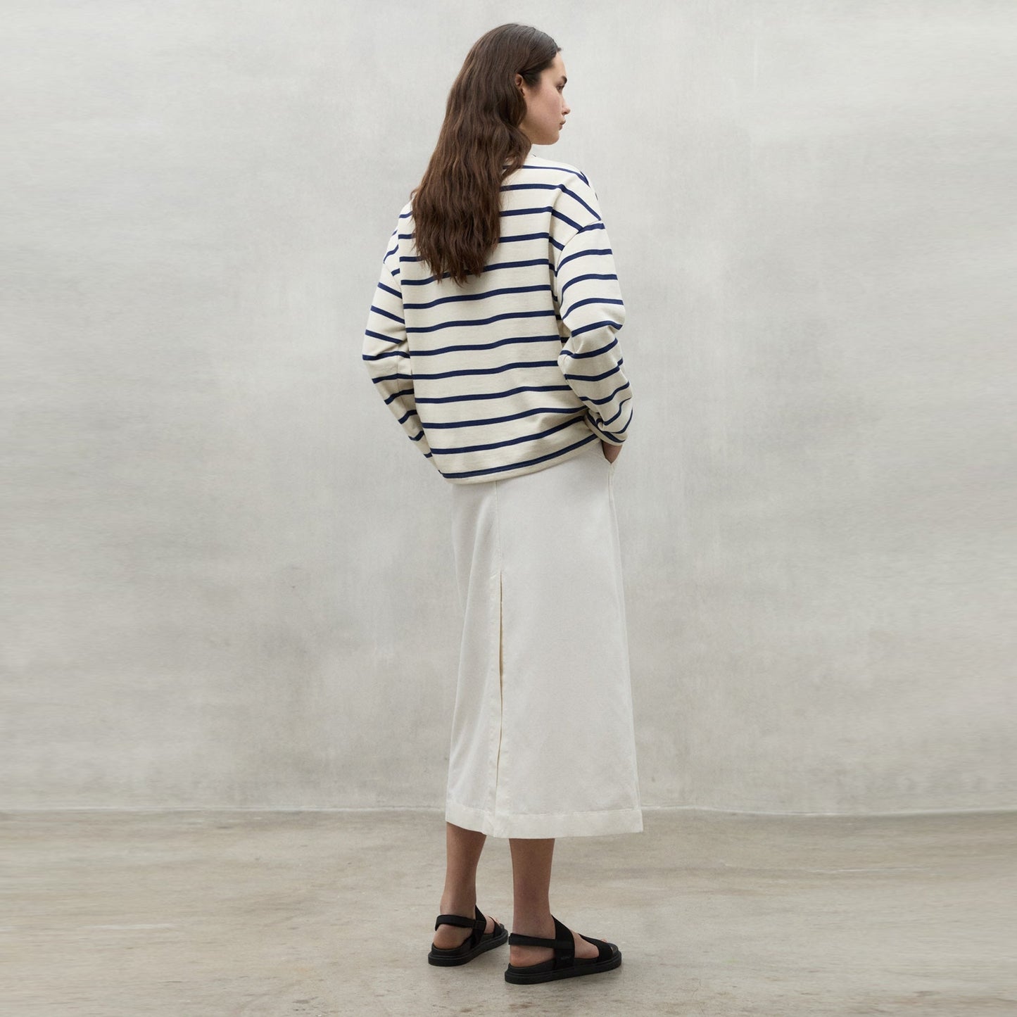 - Wilma Sweatshirt - Blue Stripe