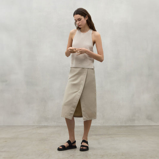 - Cidro Knitted Top - Washed Stone