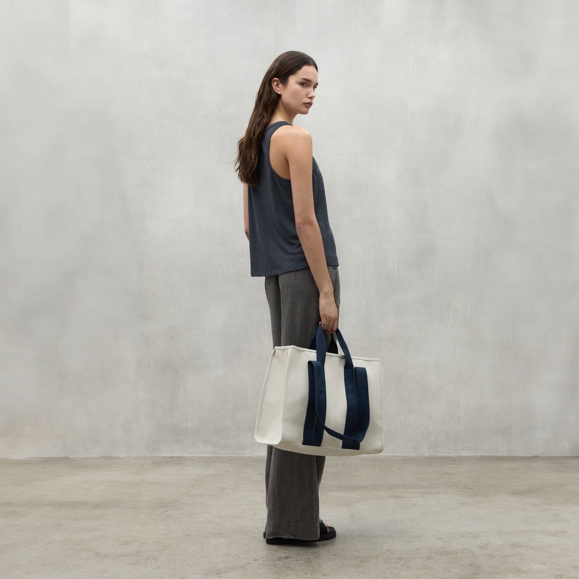 Ecoalf Halden Linen Vest - Caviar