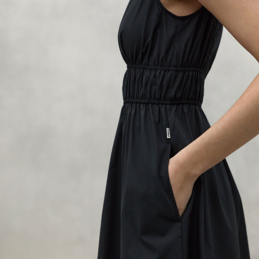 - Bornite Cotton Dress - Black