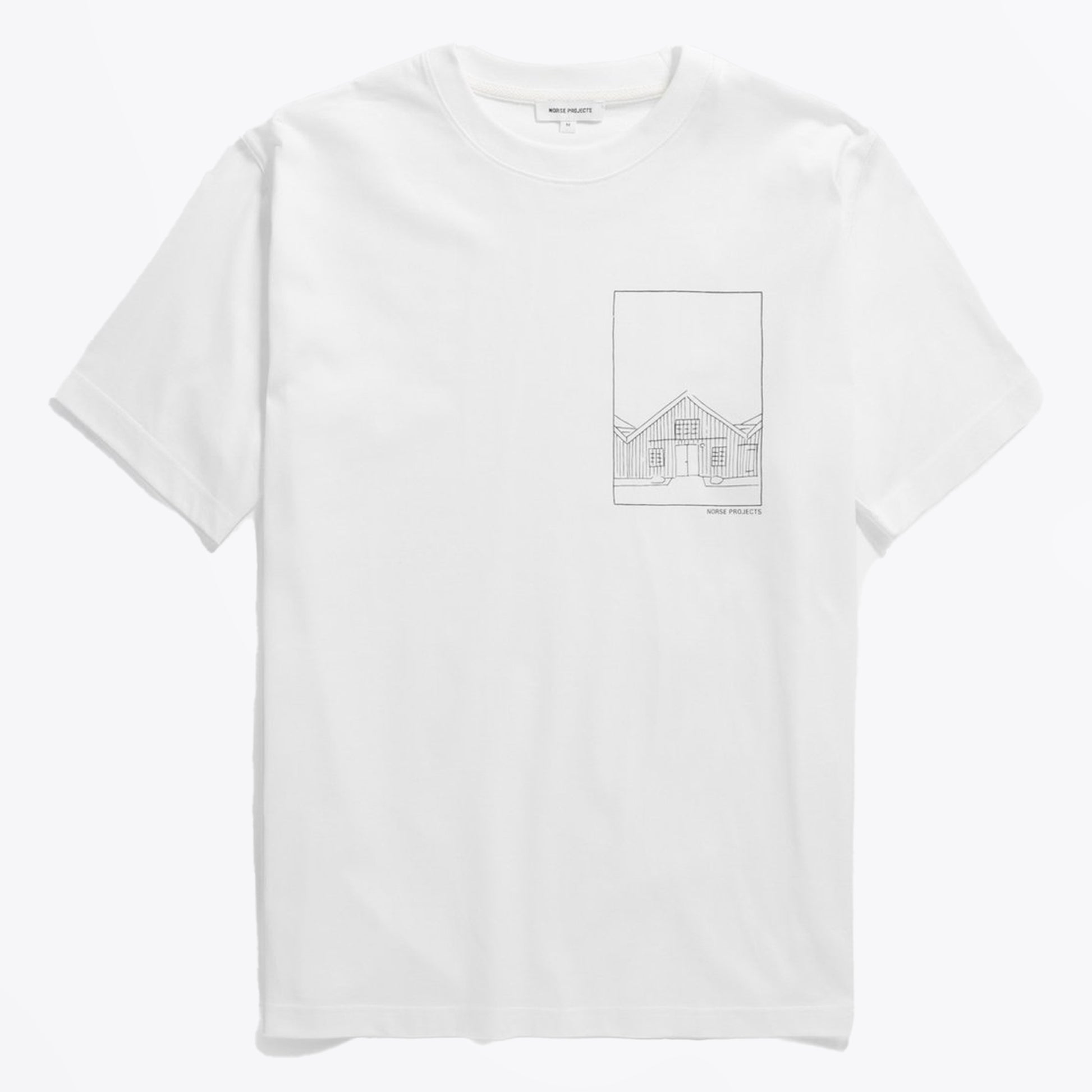 Norse Johannes Print T-Shirt - White