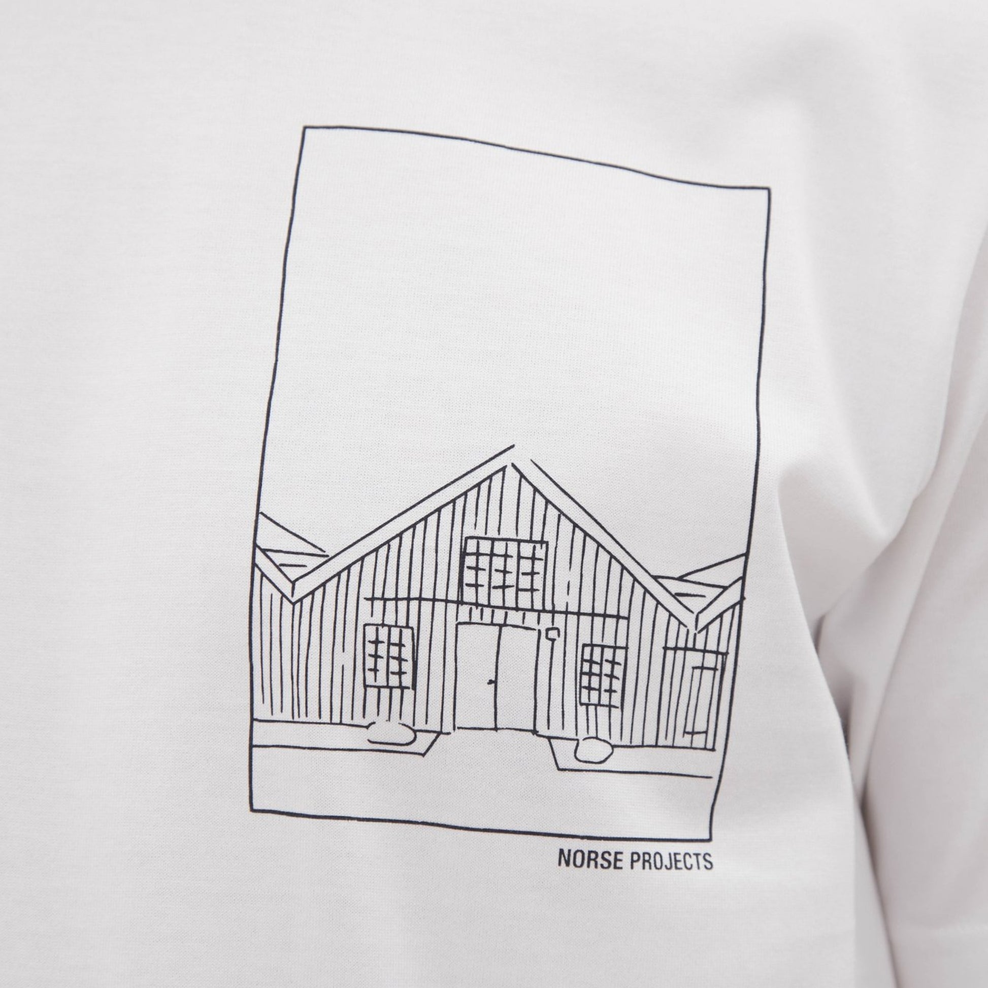 Norse Johannes Print T-Shirt - White