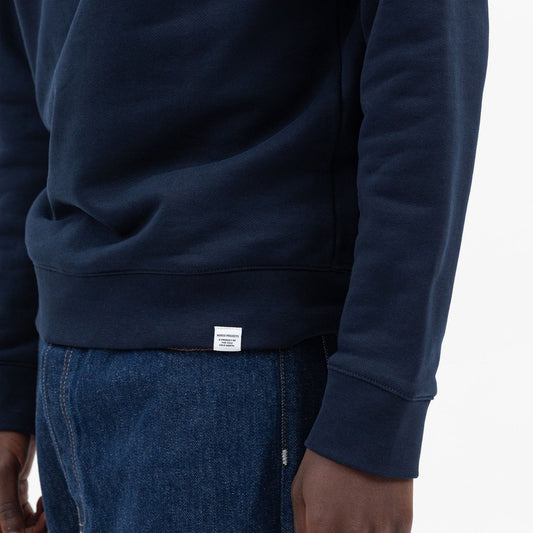 - Vagn Slim Org Sweatshirt - Navy