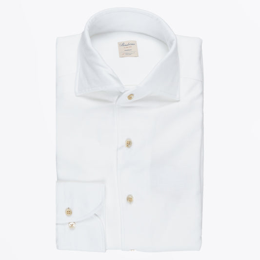 - Slimline Schiller Collar Shirt - White
