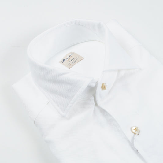 - Slimline Schiller Collar Shirt - White
