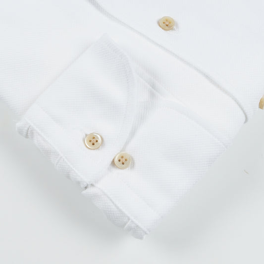 - Slimline Schiller Collar Shirt - White