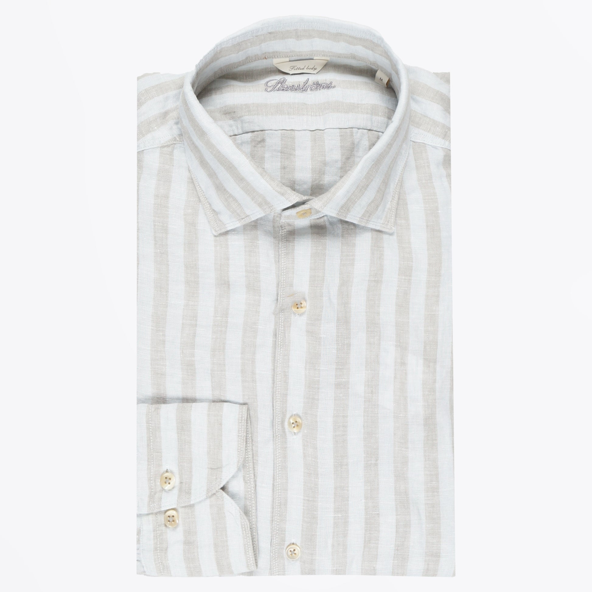 Stenstroms Linen Shirt - Blue Stripe