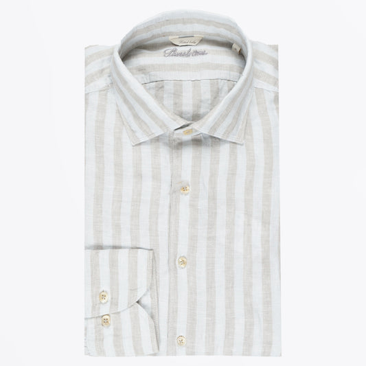 Linen Shirt - Blue Stripe
