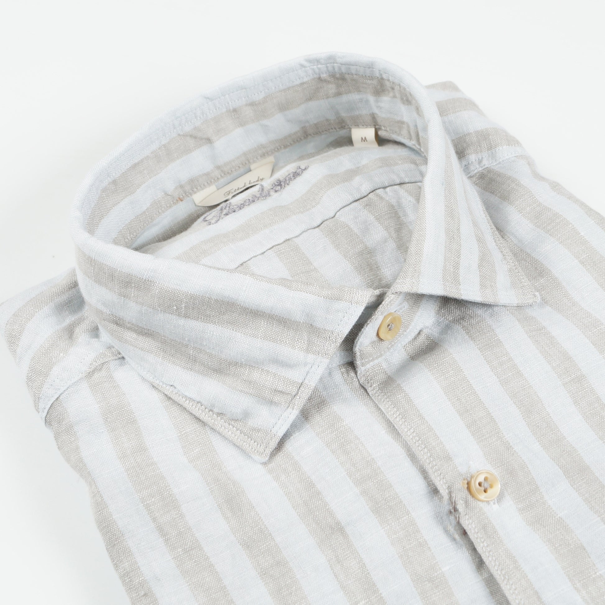 Stenstroms Linen Shirt - Blue Stripe