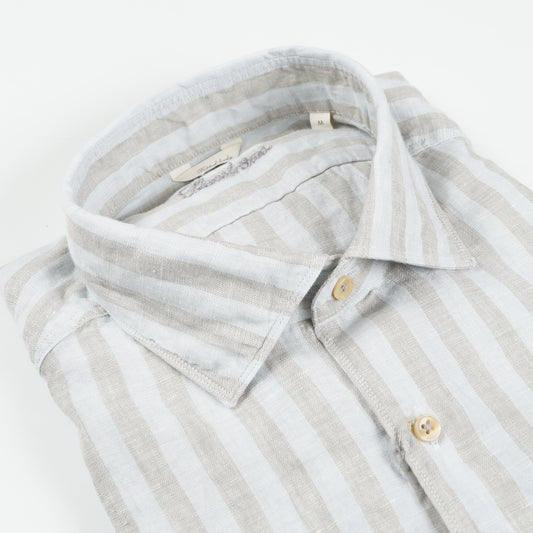 Linen Shirt - Blue Stripe