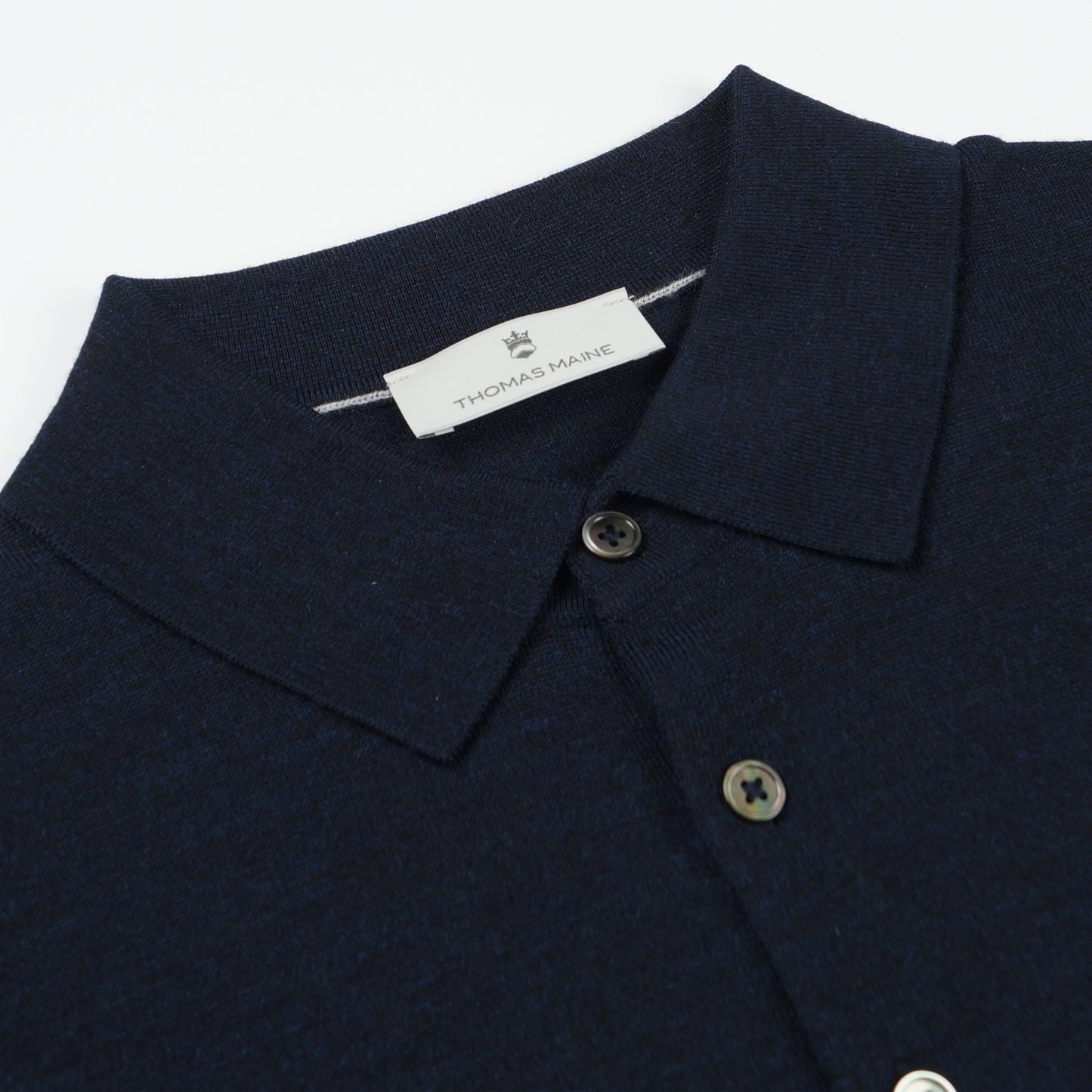 Merino SS Polo Shirt - Navy
