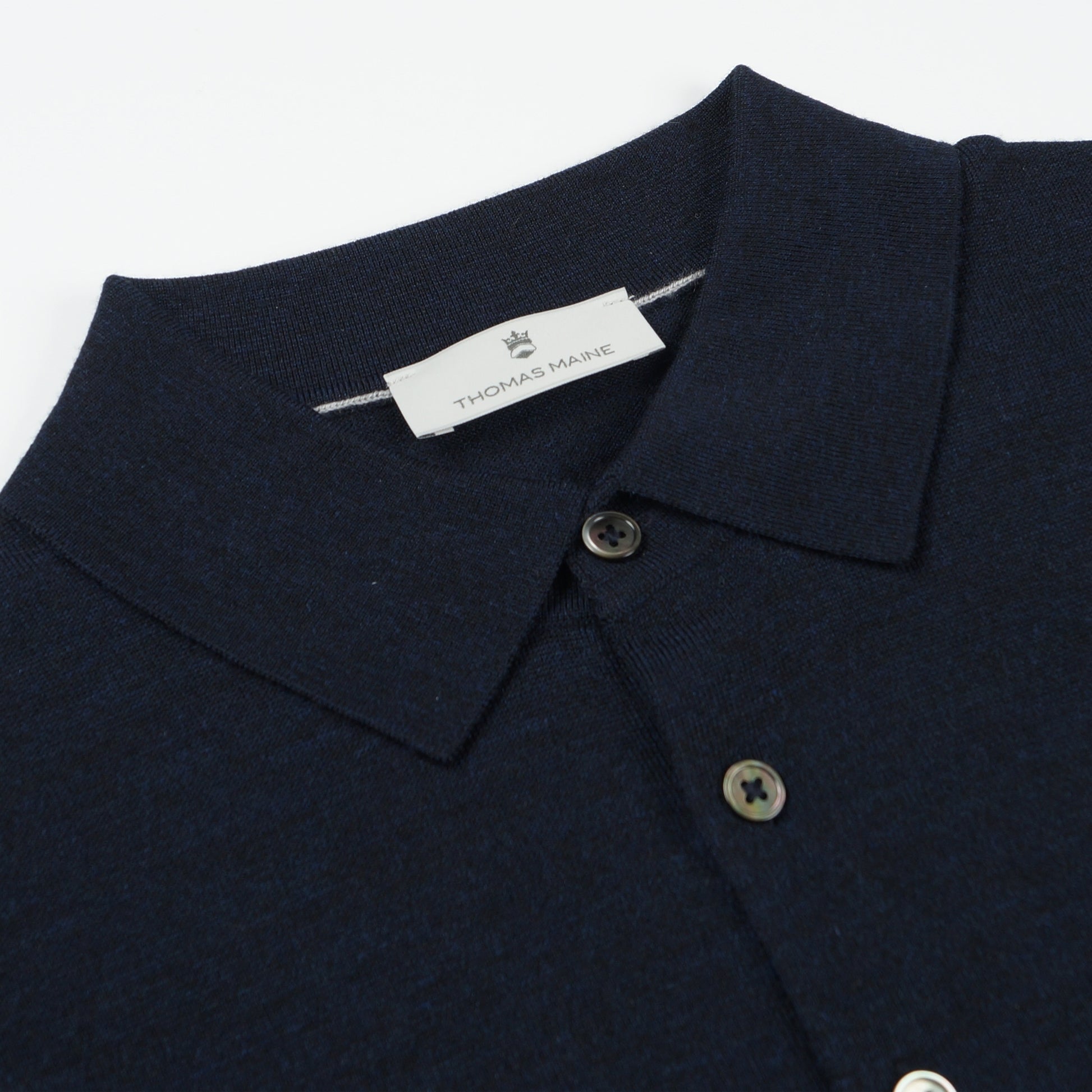 Thomas Merino SS Polo Shirt - Navy