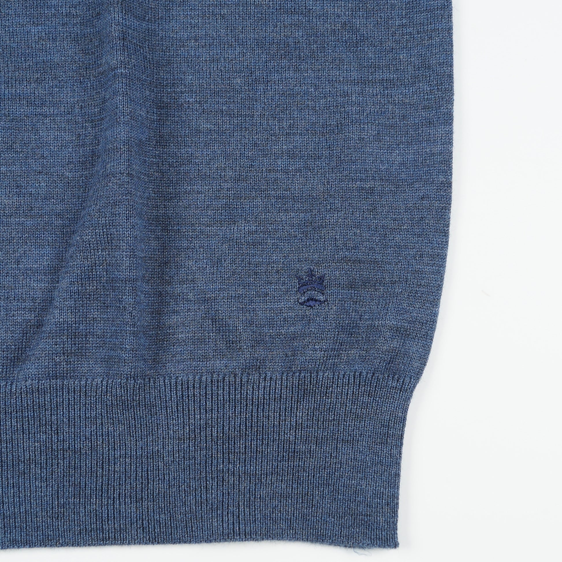 Thomas Merino SS Polo Shirt - Denim Blue