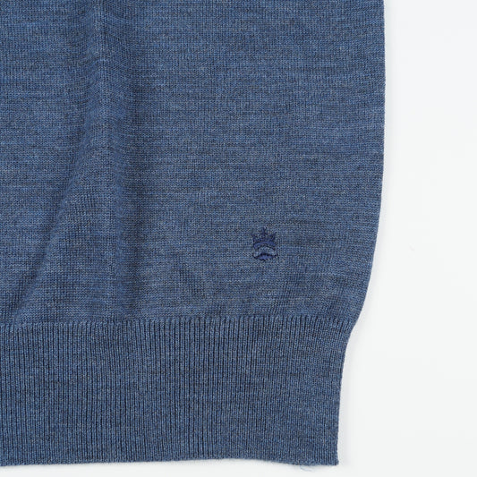 Merino SS Polo Shirt - Denim Blue