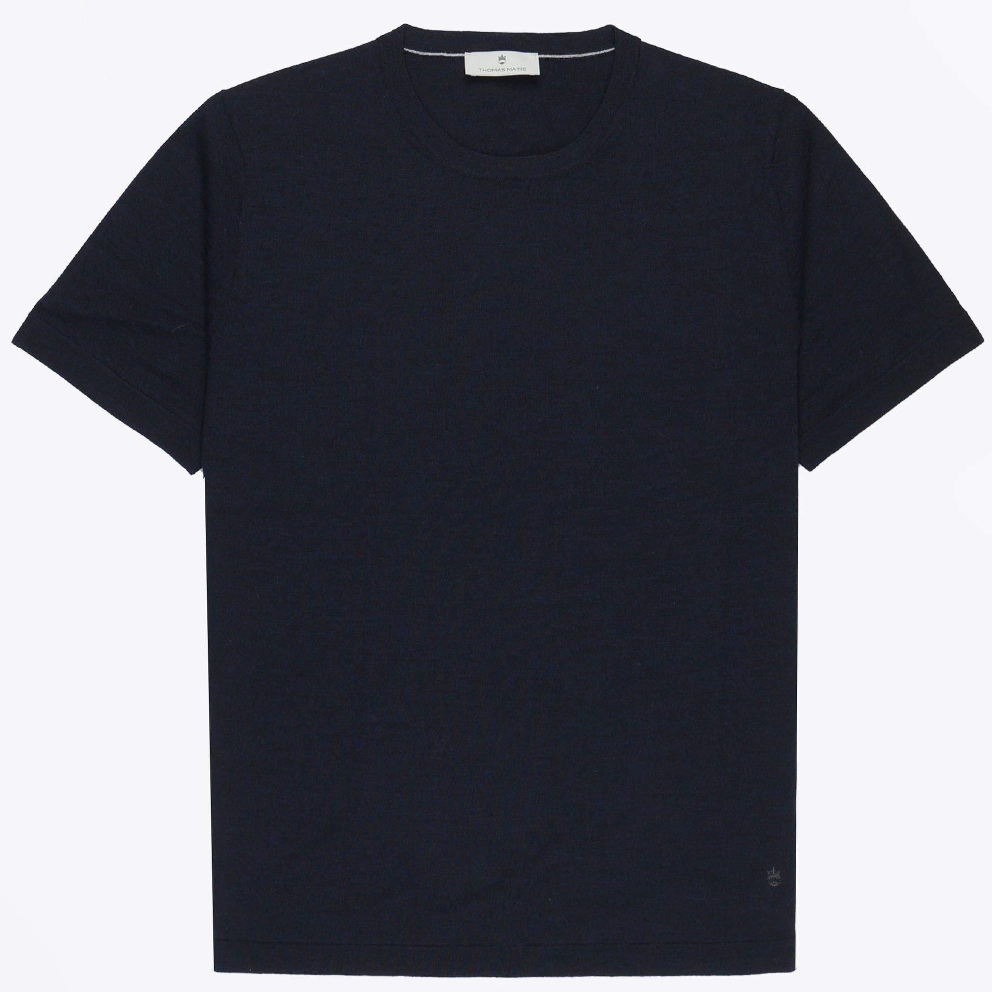 Thomas Merino SS Pullover - Navy