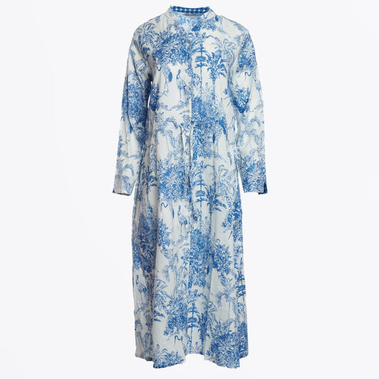 - Clara Dress - Blue Sketch