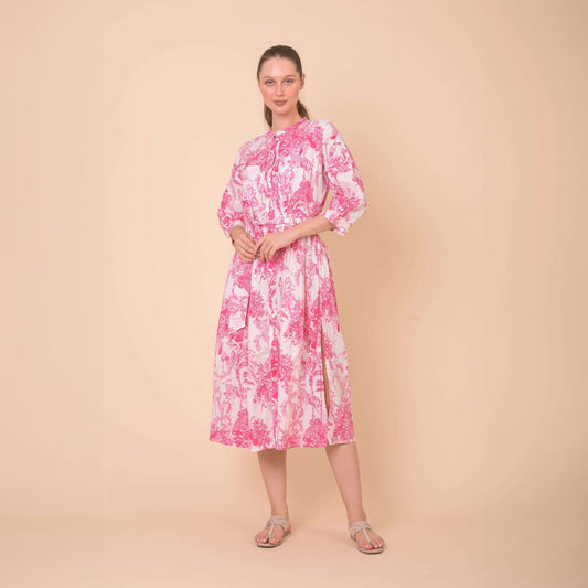 Lawson Dress - Pink Sketch