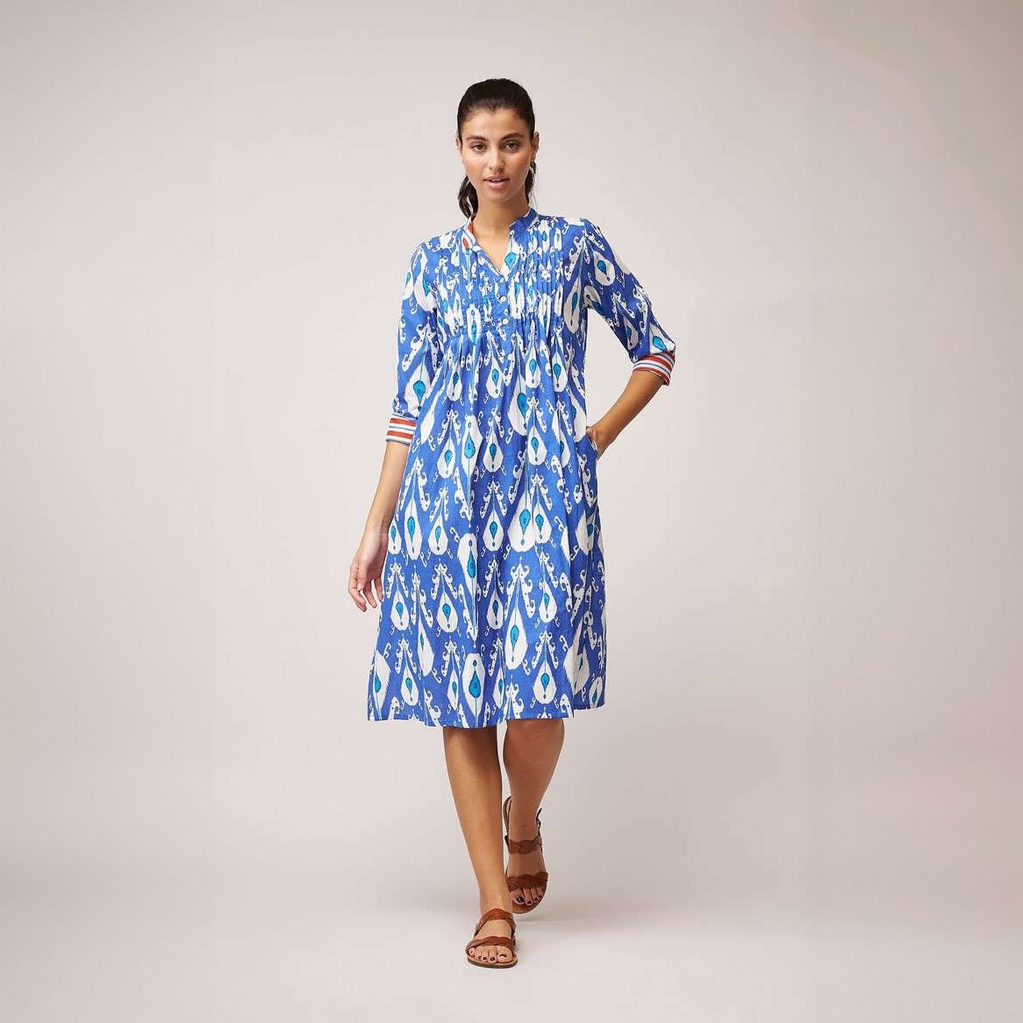 - Phantom Dress - Minx Ikat Blue