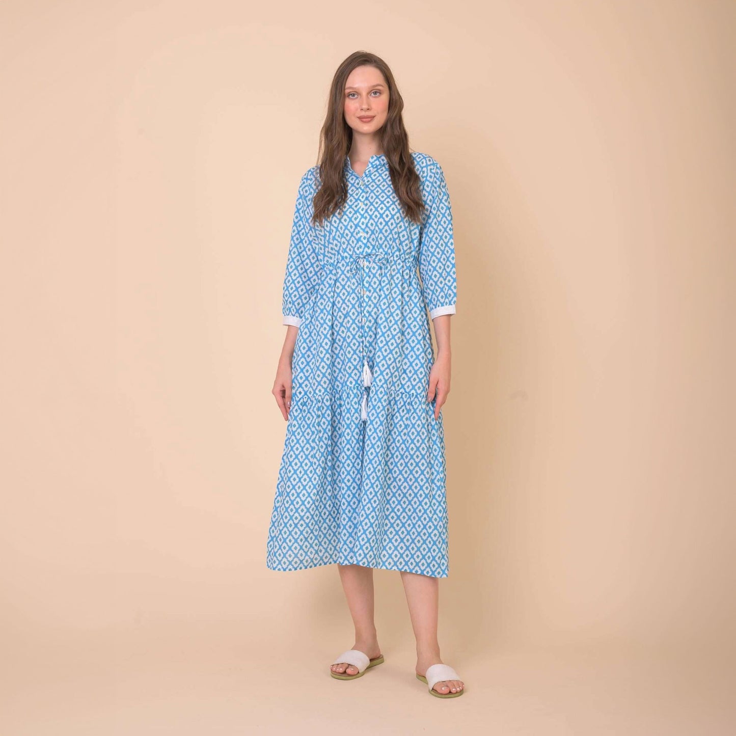 - Tuscanny Dress -  Habibi Blue