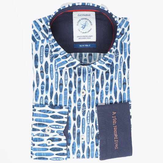 - Surfboard Shirt - Navy