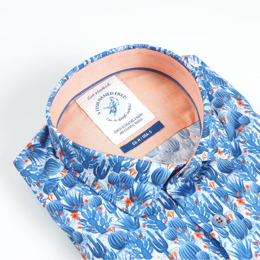 - Cactus Shirt - Blue