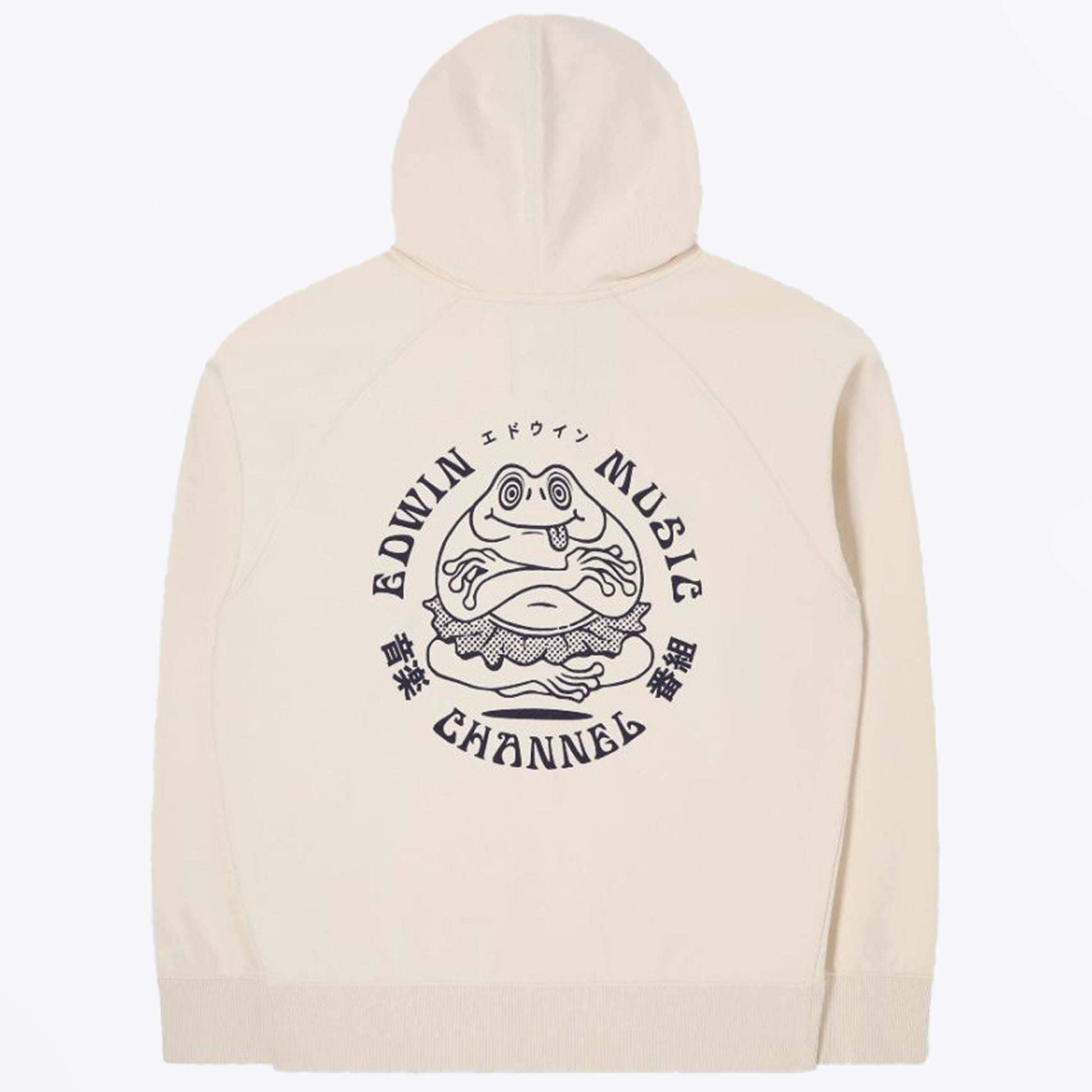 Edwin Music Channel Hoodie - Whisper White