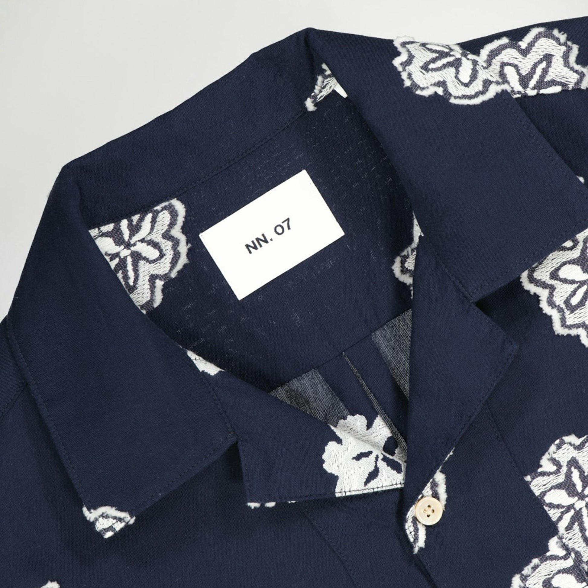 NN07 Leo SS Shirt - Navy Blue