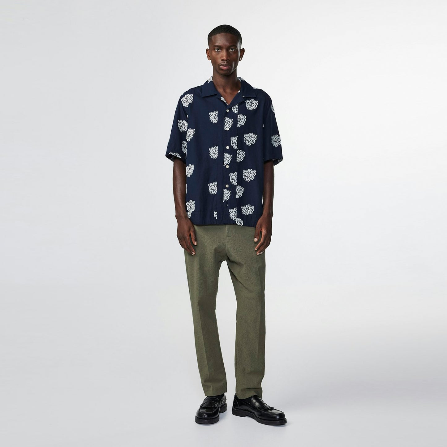 Leo SS Shirt - Navy Blue