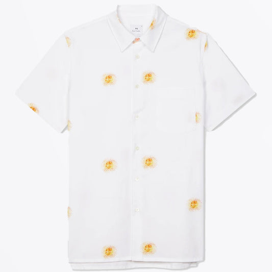 - Sun Print Shirt - White