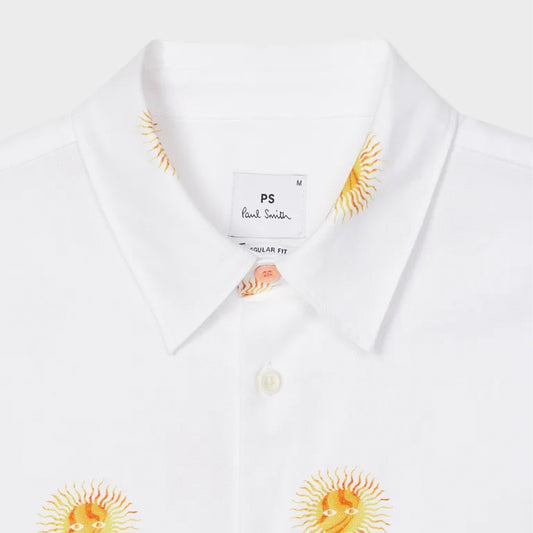 - Sun Print Shirt - White