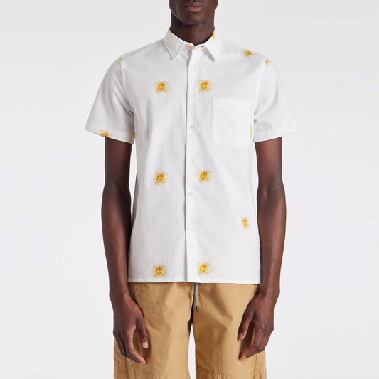 - Sun Print Shirt - White